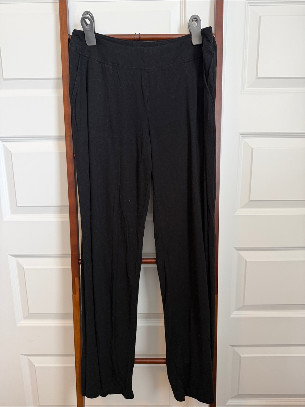 Soma Black Wide-Leg Stretch Pants